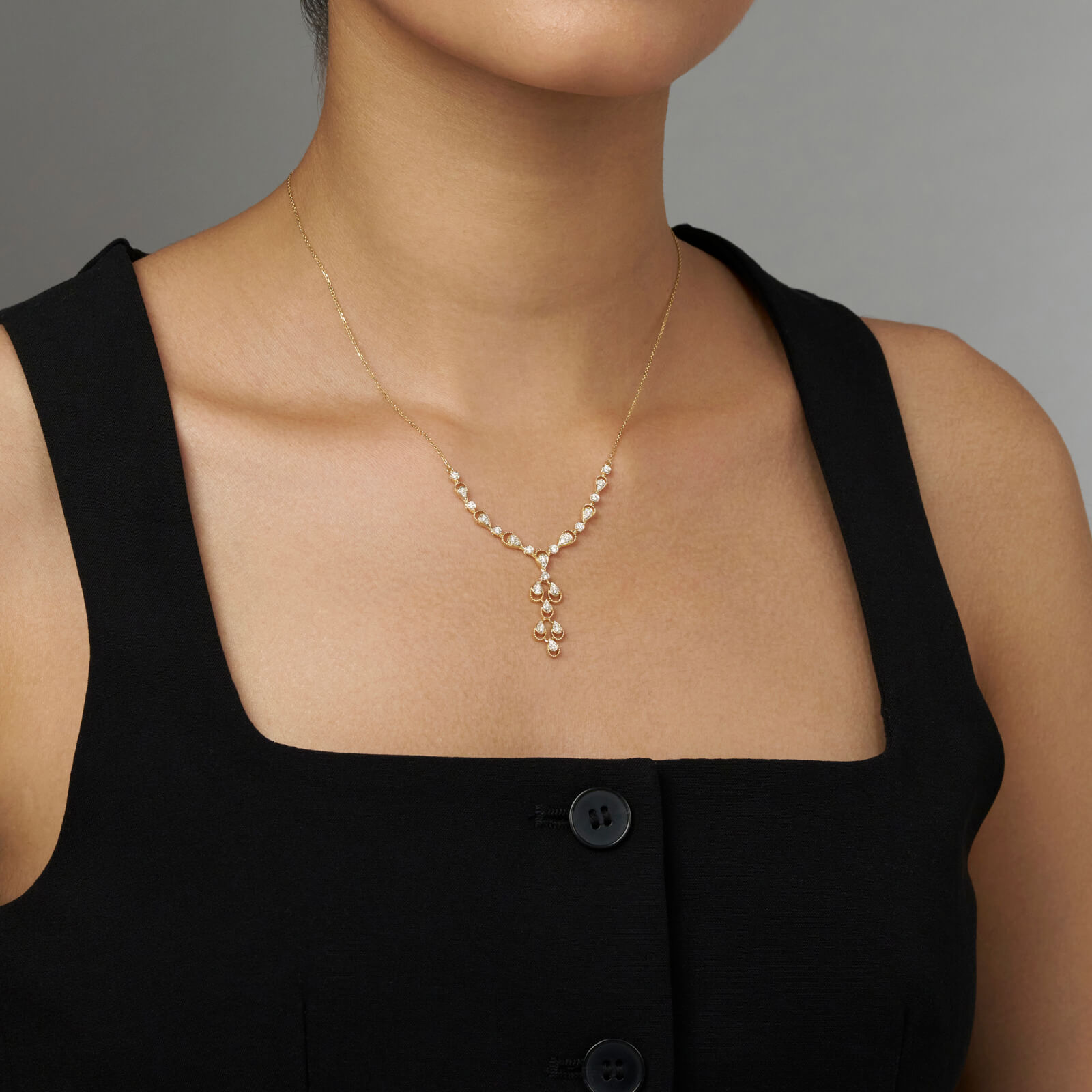 Dazzling Drops Diamond Necklace