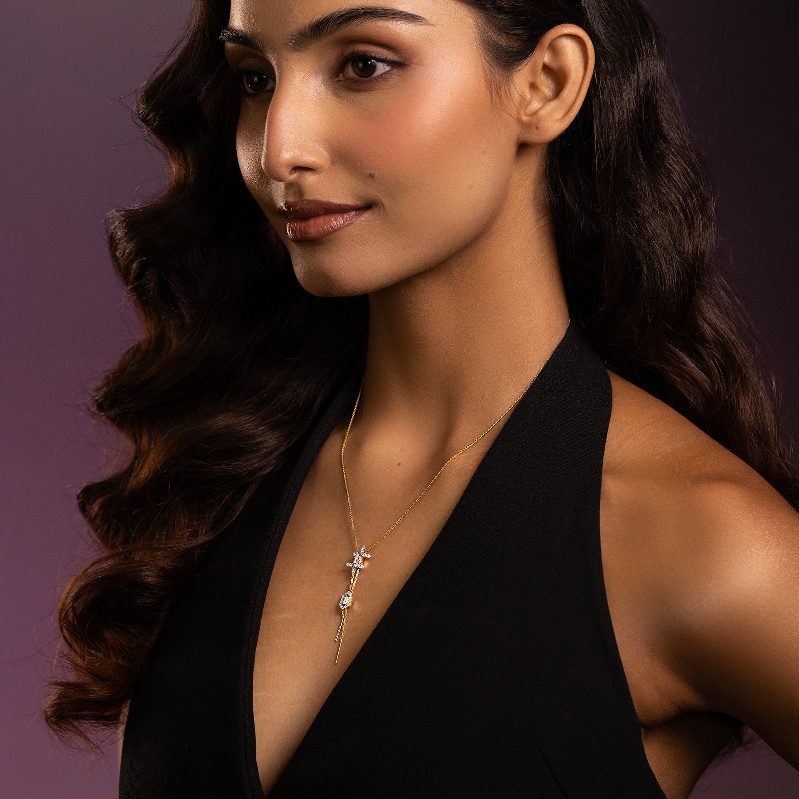 Dazzlling Swirl 4 Way Convertible Diamond Necklace