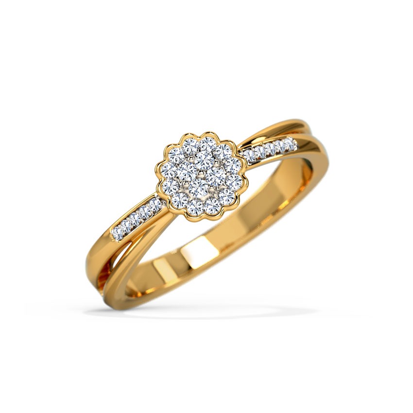 Twine Floret Diamond Ring