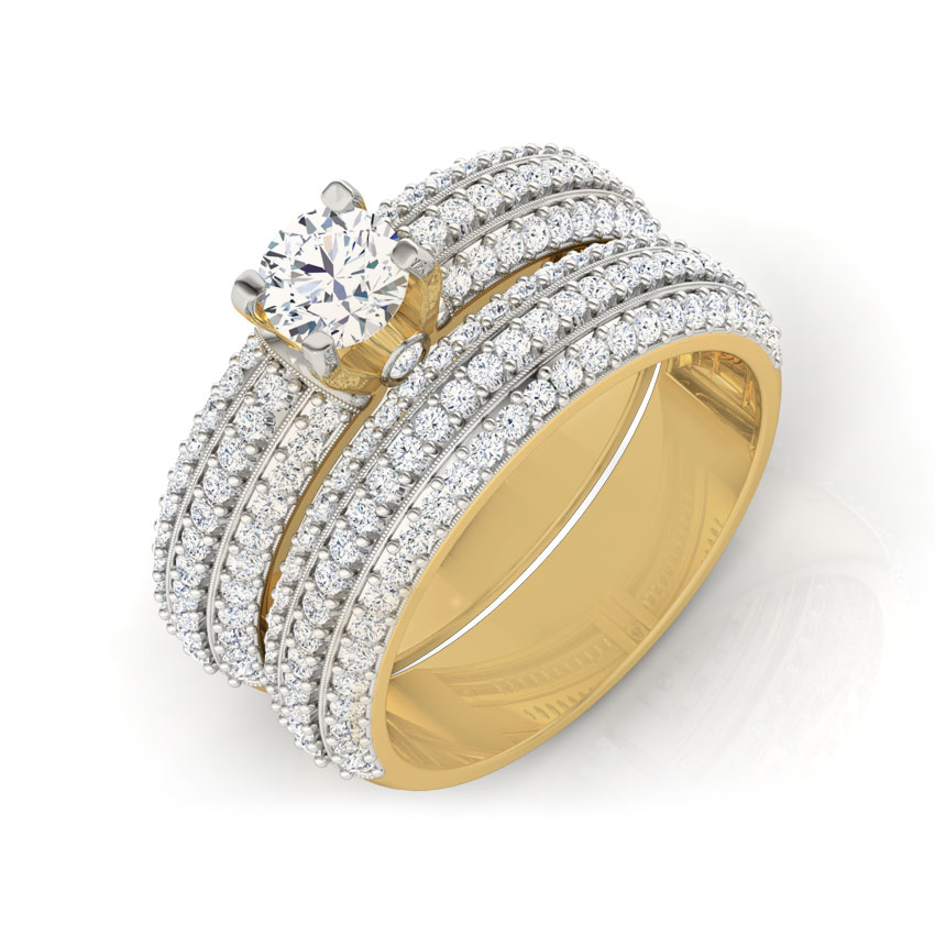 Lustre Solitaire Bridal Ring Set