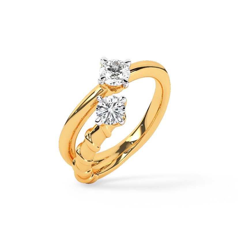 Crystal Dusk Solitaire Ring