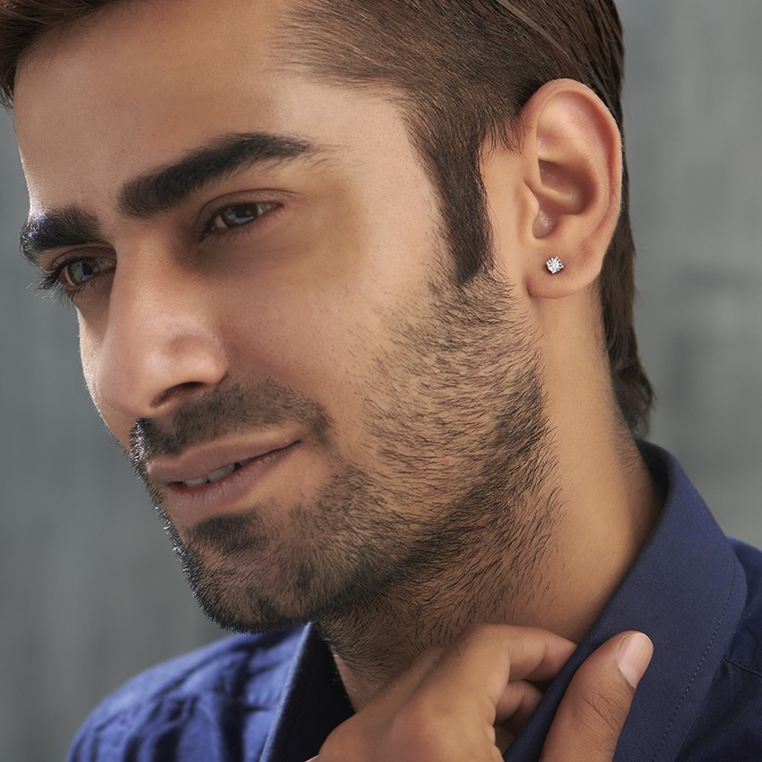 Mark Diamond Ear Stud for Men