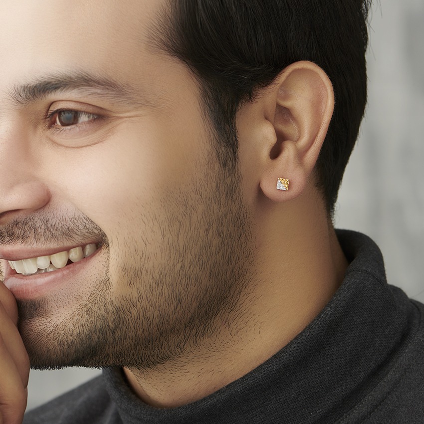 Ted Diamond Ear Stud For Men