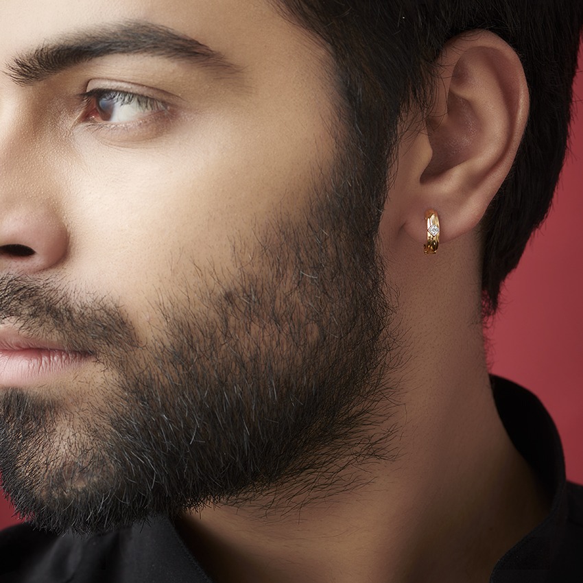 Forge Flash Diamond Hoop For Men