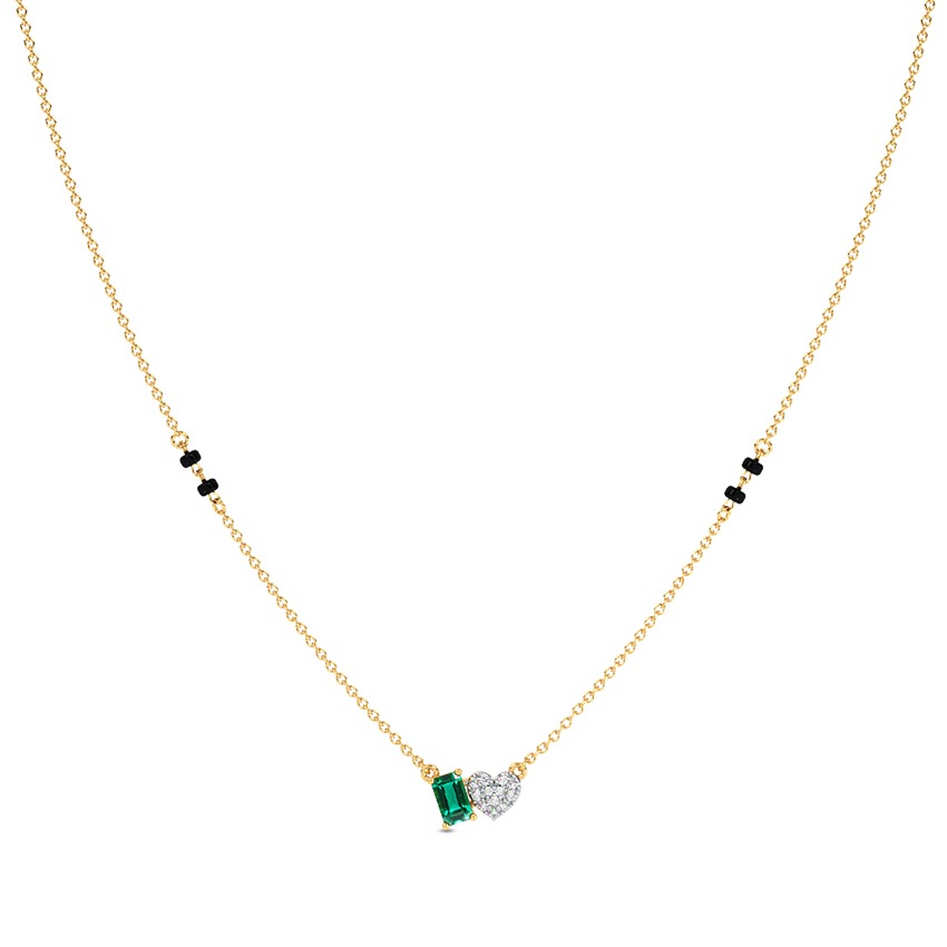 Forever Love Diamond Gemstone Mangalsutra