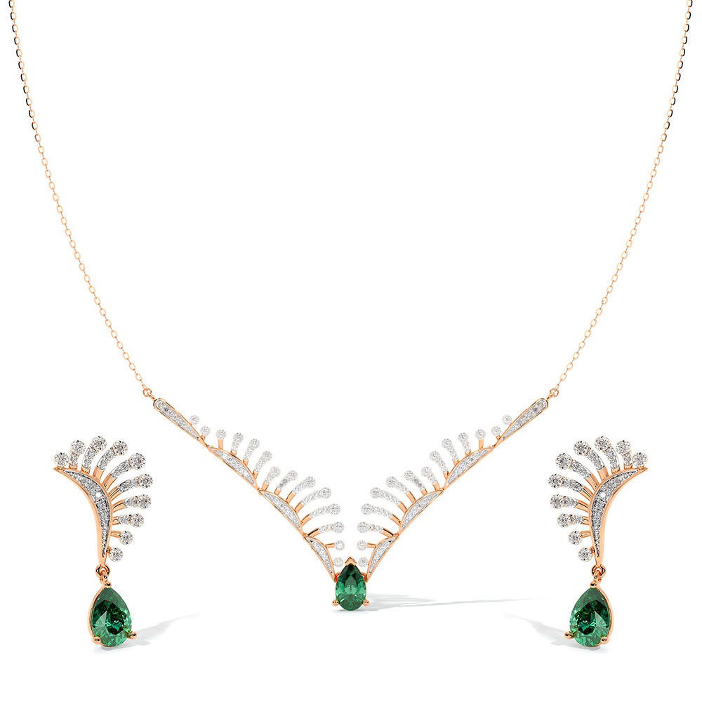 Sage & Spark Gemstone Necklace Set