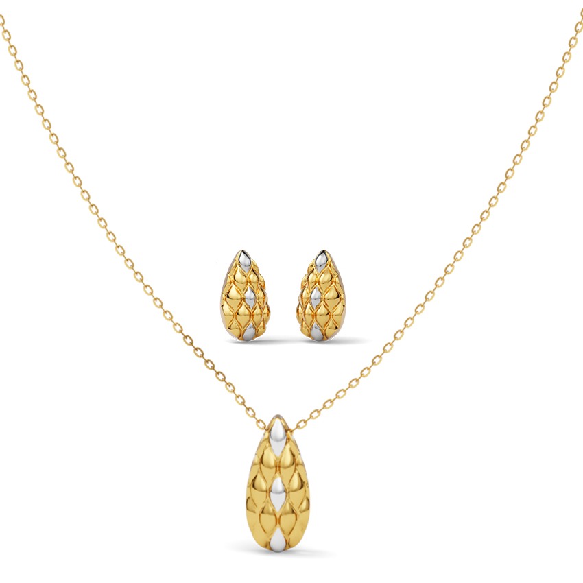 Brinaya 22KT Gold Necklace Set