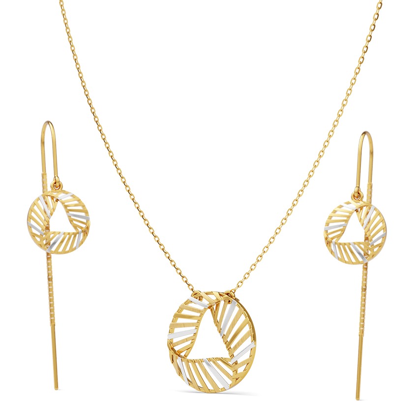 Grihita 22KT Gold Necklace Set