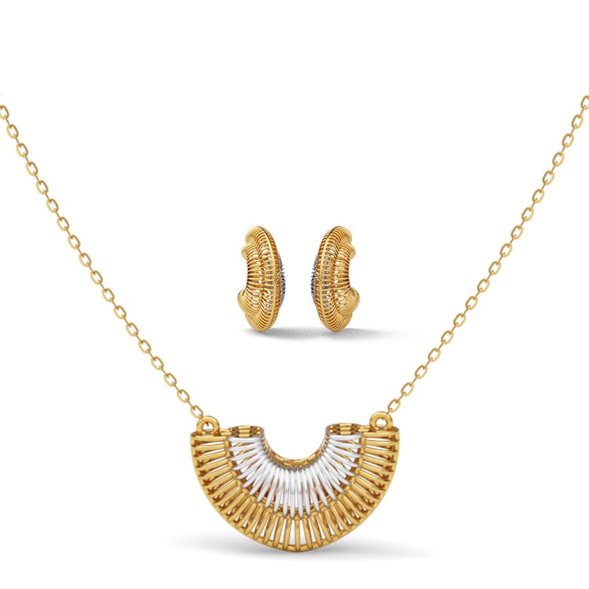 Navishta 22KT Gold Necklace Set