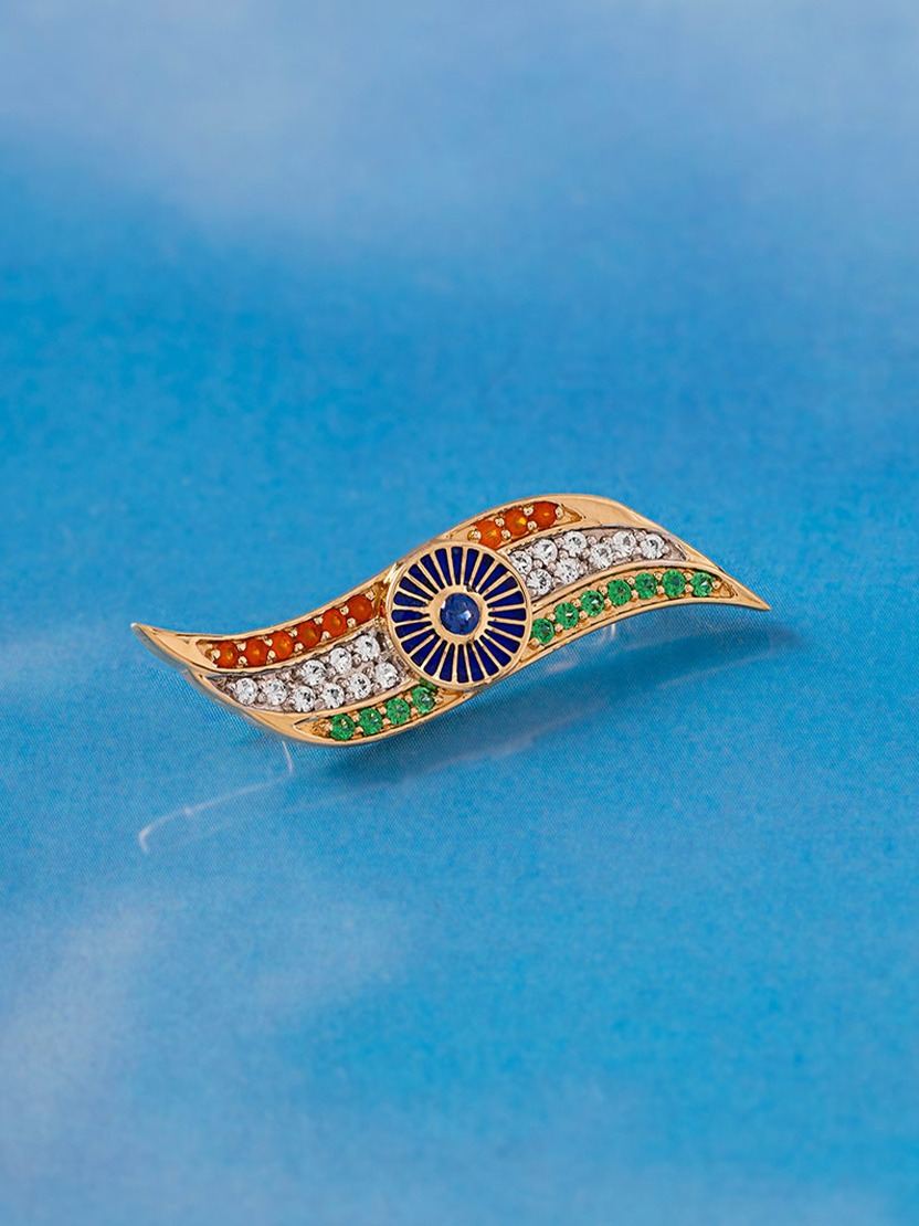 Republic day Indian Tricolor brooch