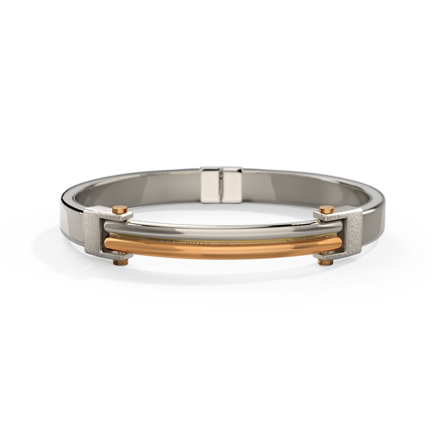 Herik Timeless Platinum Bracelet For Men