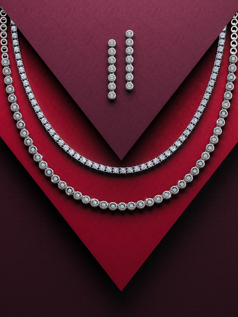 diamond bridal jewellery set