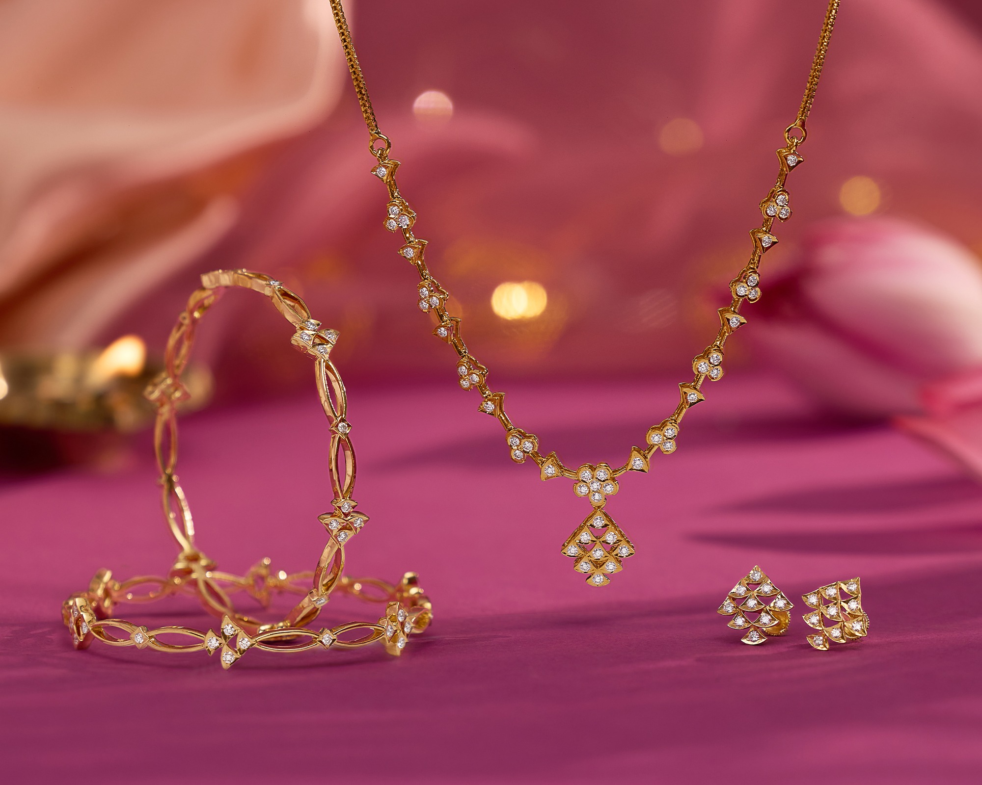 diamond jewellery set for wedding