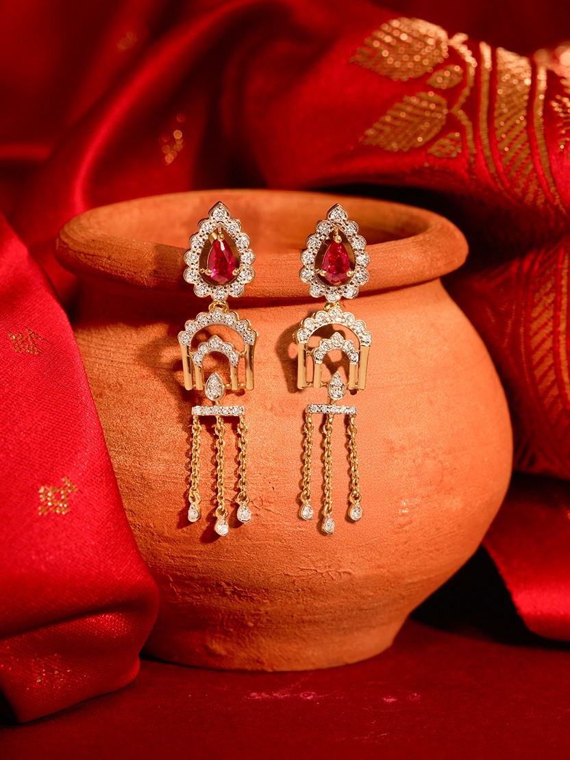 polki earrings design