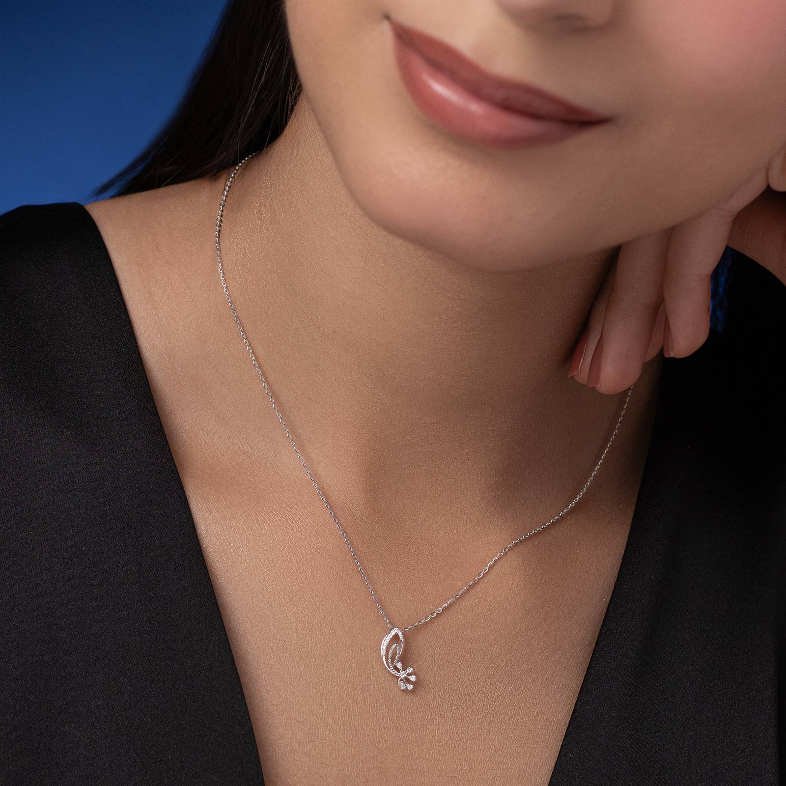 Believe in you 925 Silver Diamond Necklace