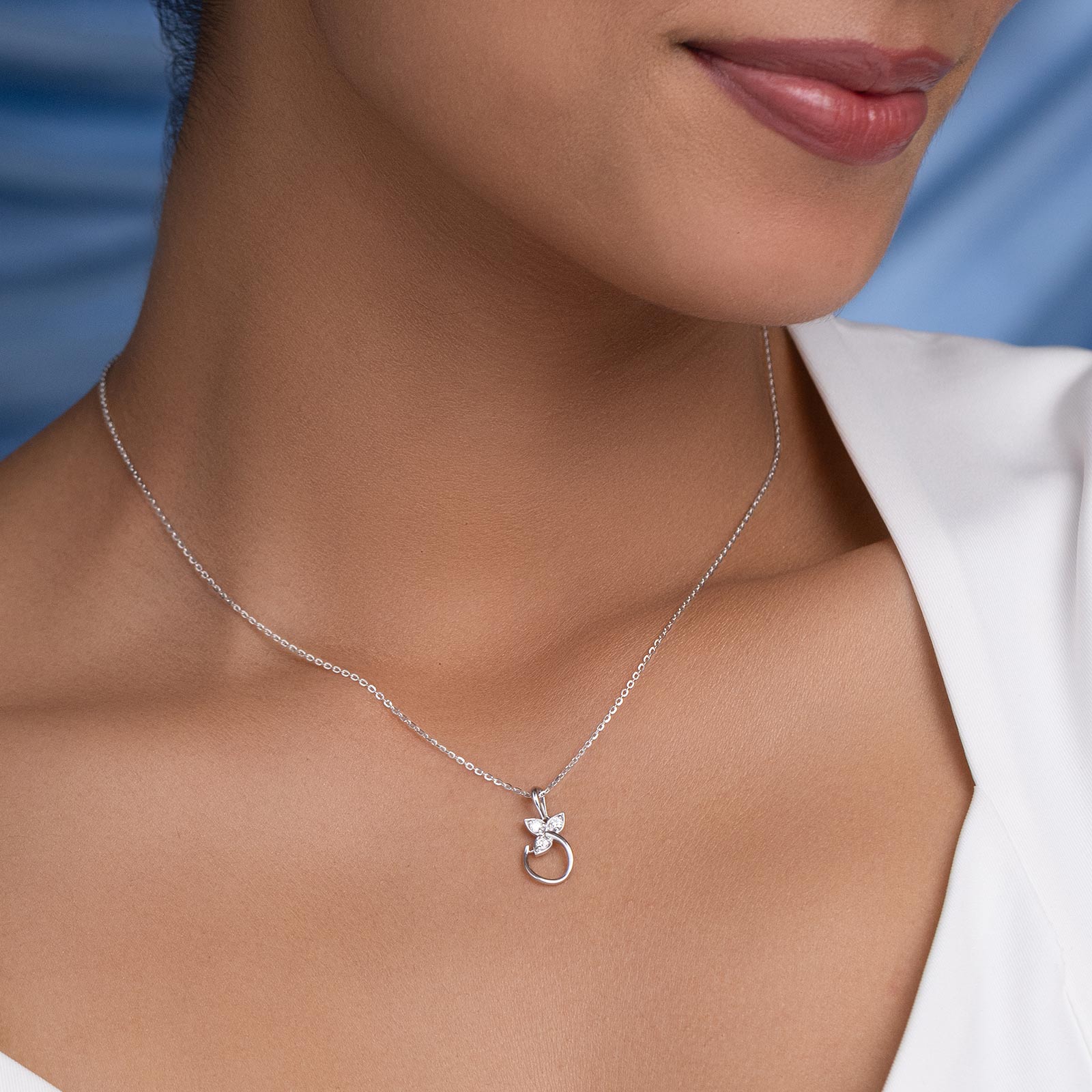 Evolve 925 Silver Diamond Necklace