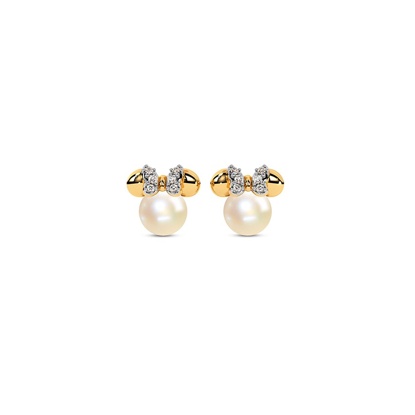 Mickey Mouse Pearl Earring
