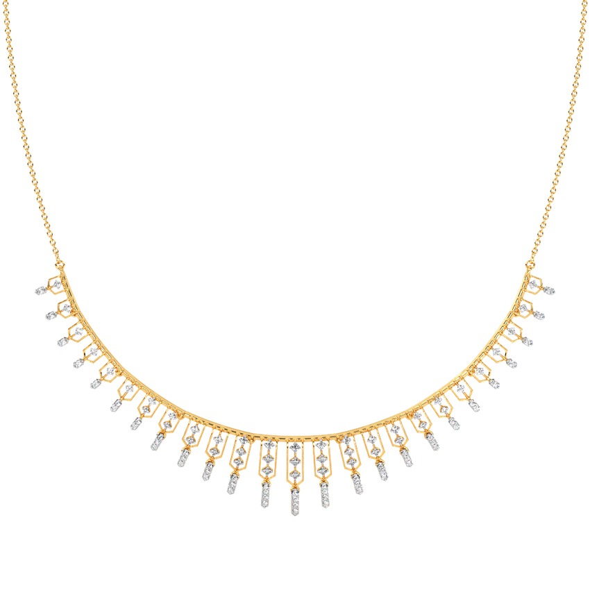 Gleaming Bliss Diamond Necklace