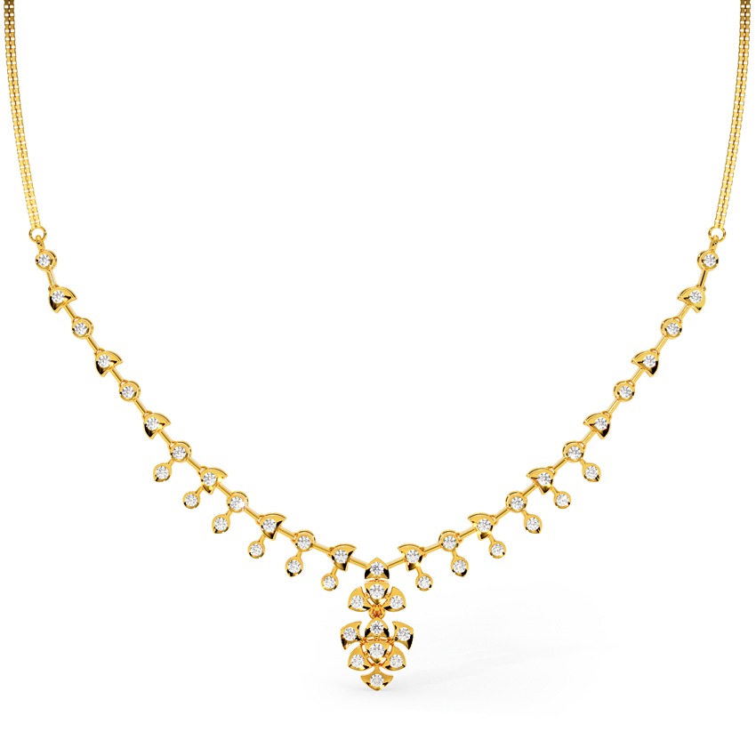 Sikku 22k Gold and Diamond Necklace