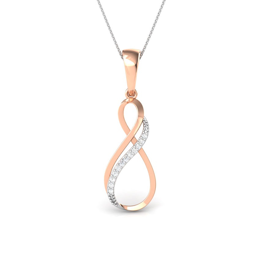 Twin Infinity Diamond Pendant