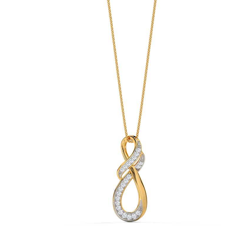 Neely Inter-Twisted Infinity Diamond Pendant