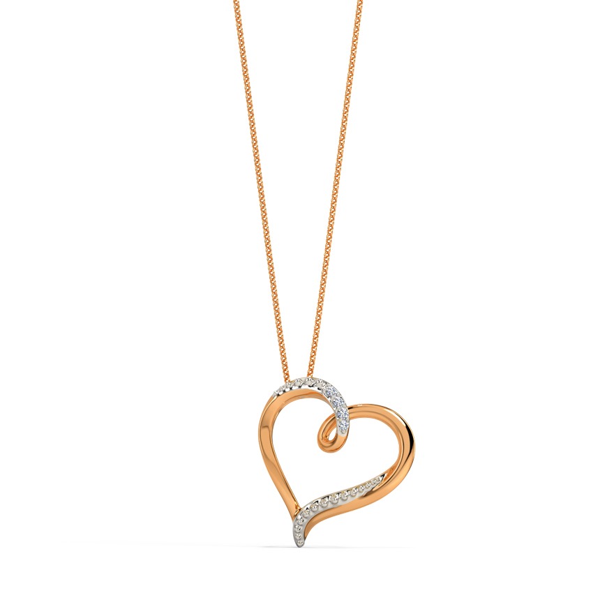 Glimmer Heart Diamond Pendant