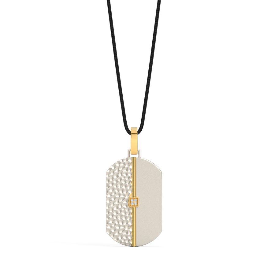 Texo Titanium Diamond Pendant For Men