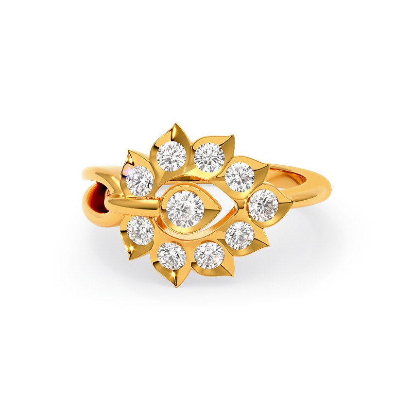 Italkal 22k Gold and Diamond Ring