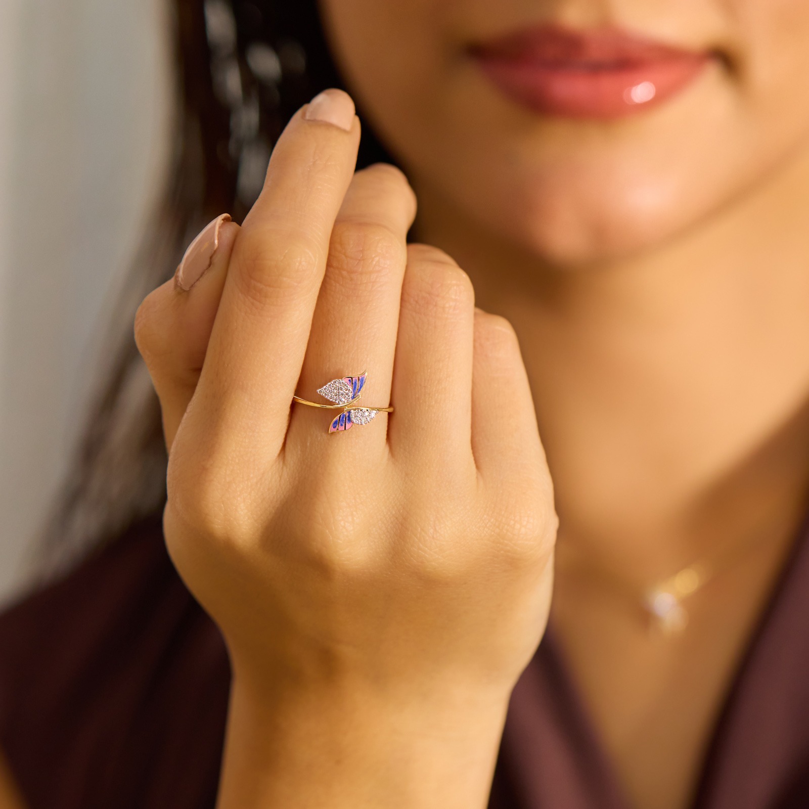 Butterfly Shine Diamond Ring