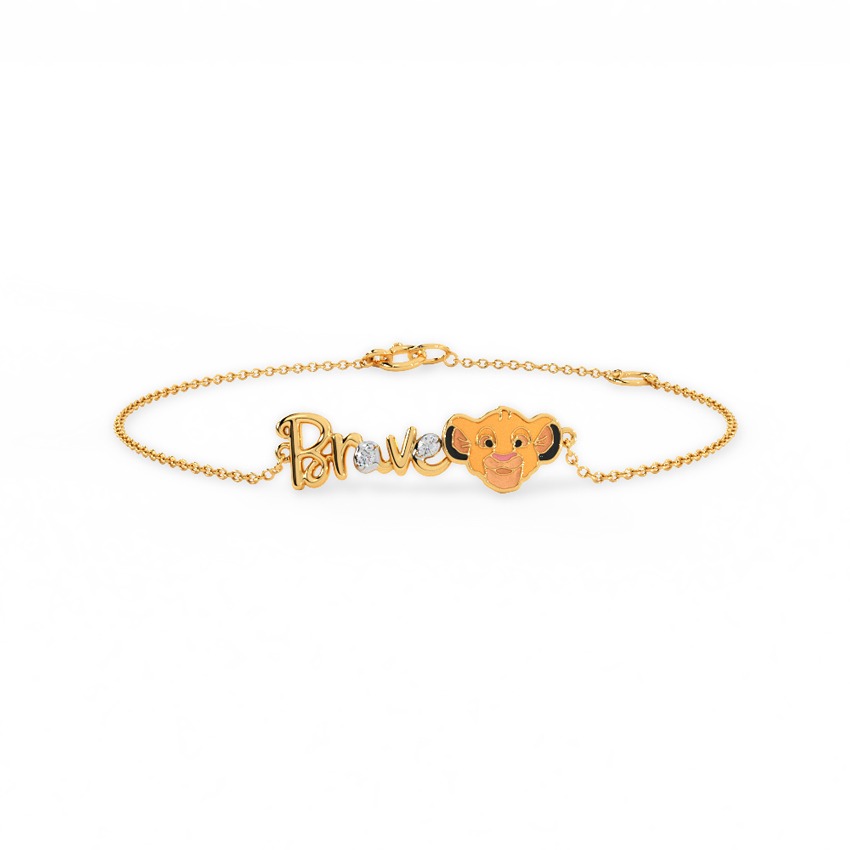 Disney's Lion King Brave Kids Diamond Chain Bracelet