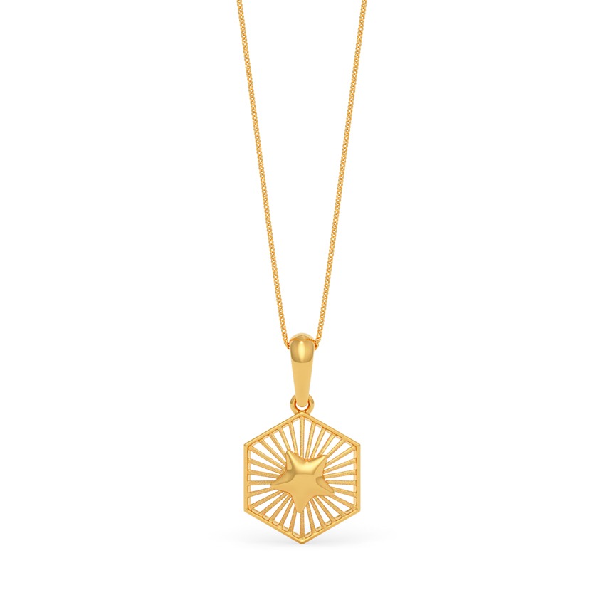 Gleva 22KT Gold Pendant