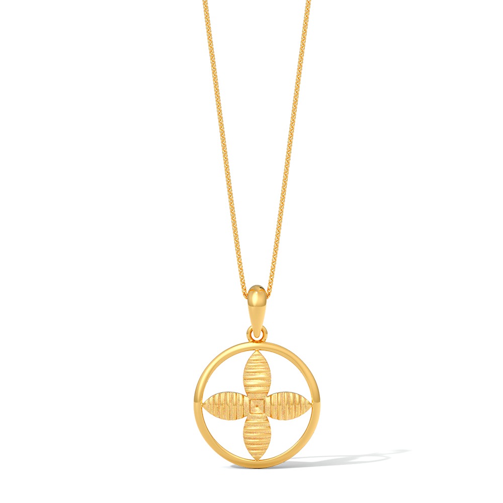 Line Riot 22KT Gold Pendant