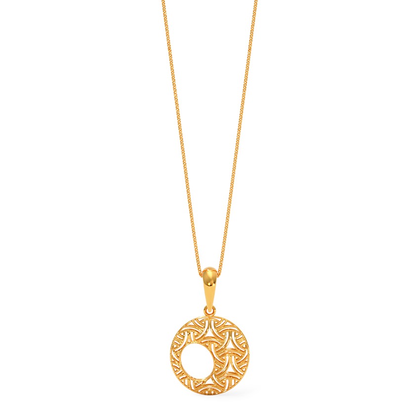 Orb Weaver 22KT Gold Pendant