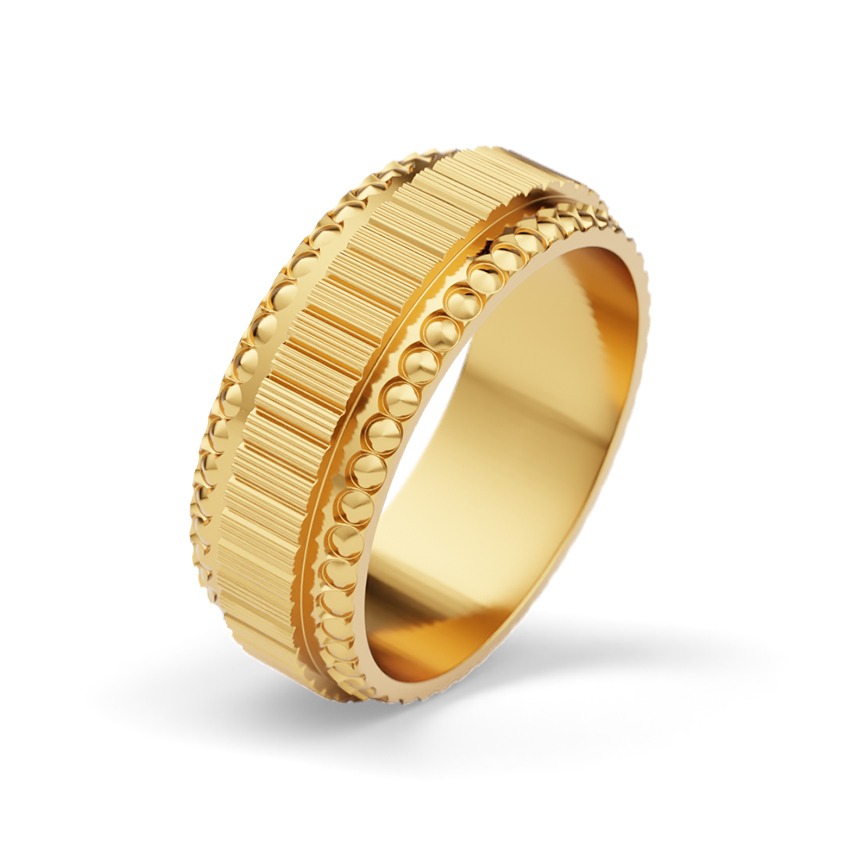 Athvik 22KT Gold Band for Men