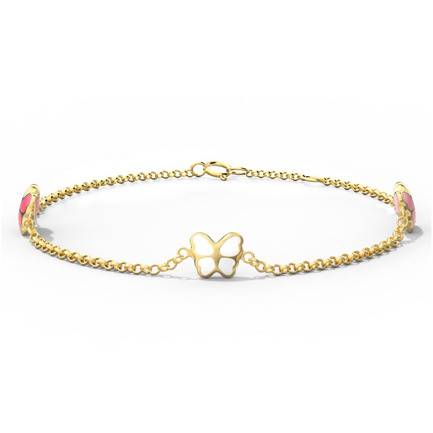 Butterfly Swarm Kids' Gold Bracelet