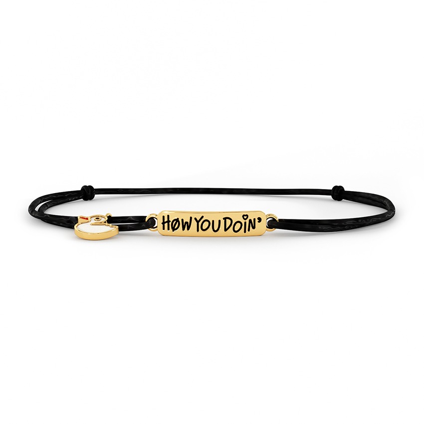 Joey How You Doin’ Duck Cord Gold Bracelet