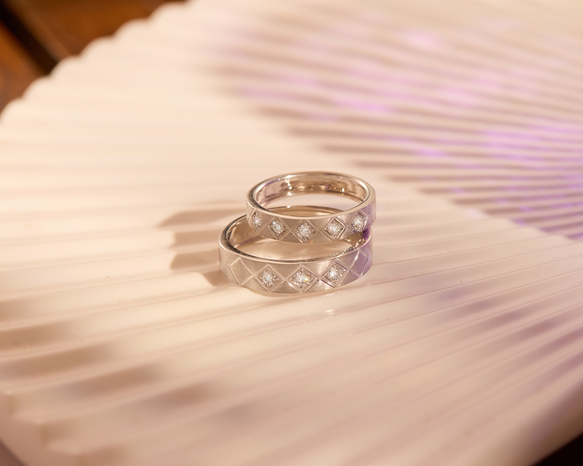 couple band rings gold