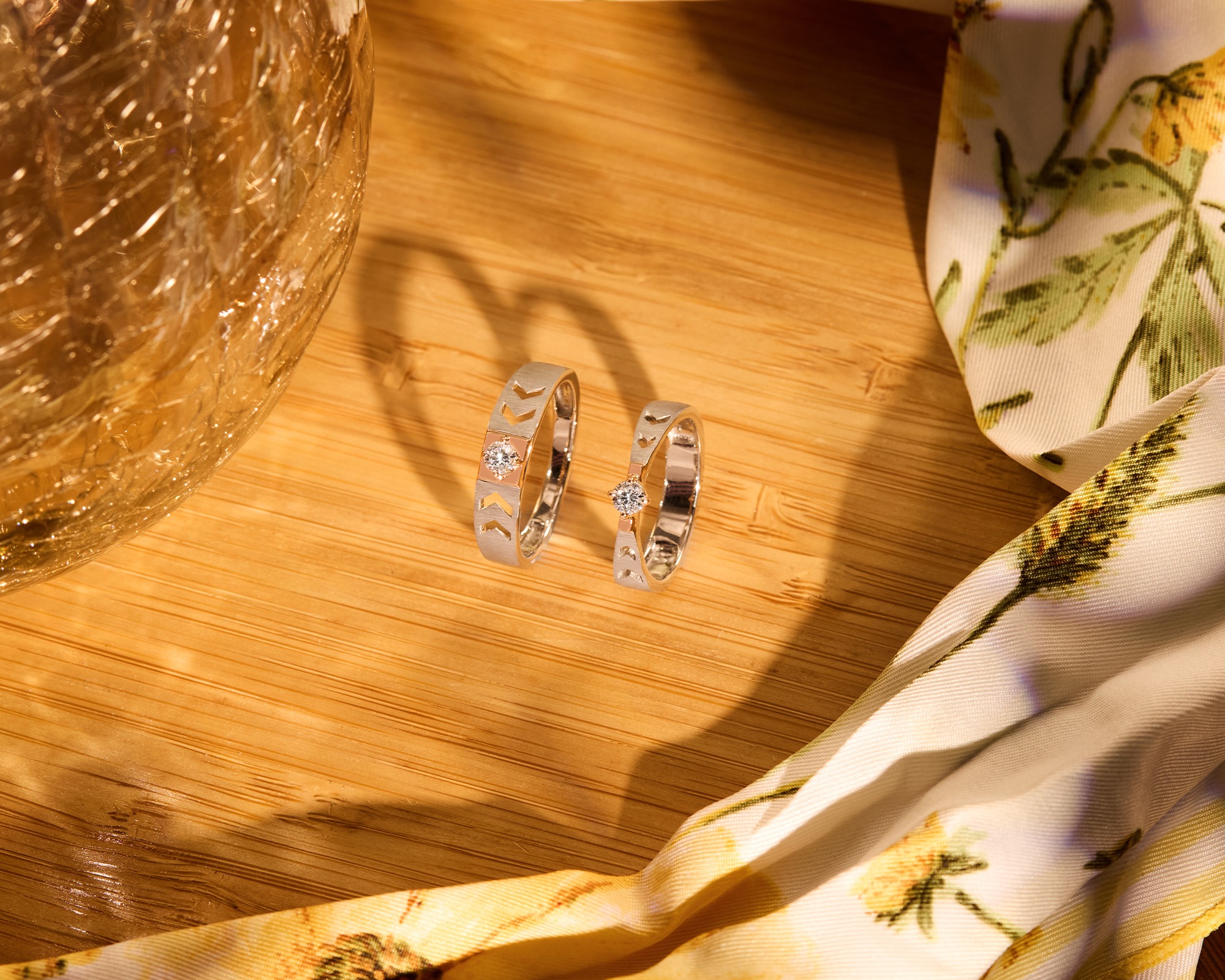 gold band rings for couple