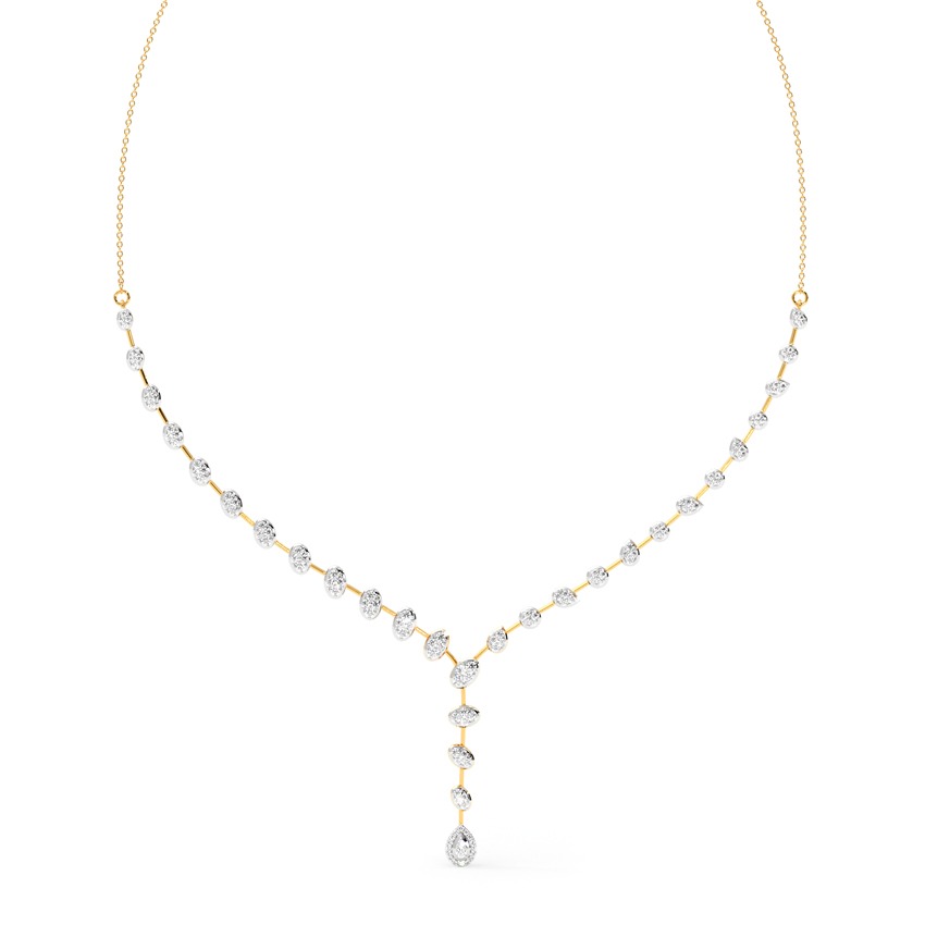 Celestial Beauty Diamond Lariat Necklace