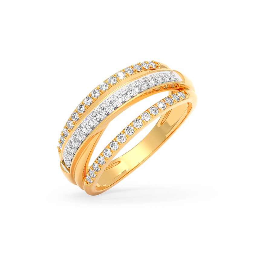 Contour Cross Diamond Bands