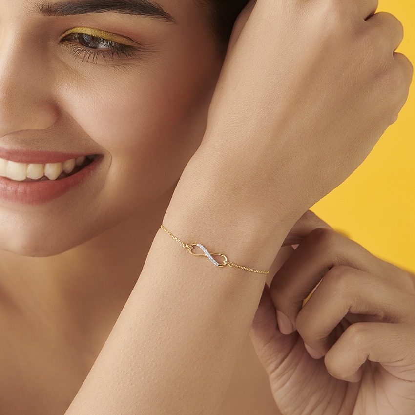 Infinity Adjustable Pearl Bracelet