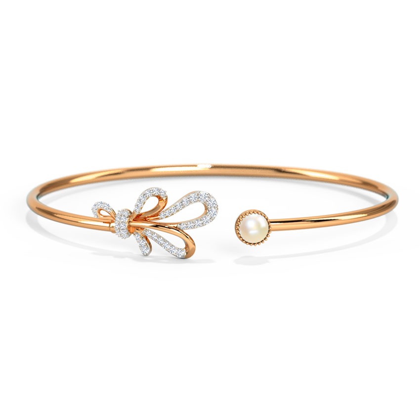 Ribbon Knot Pearl Bracelet