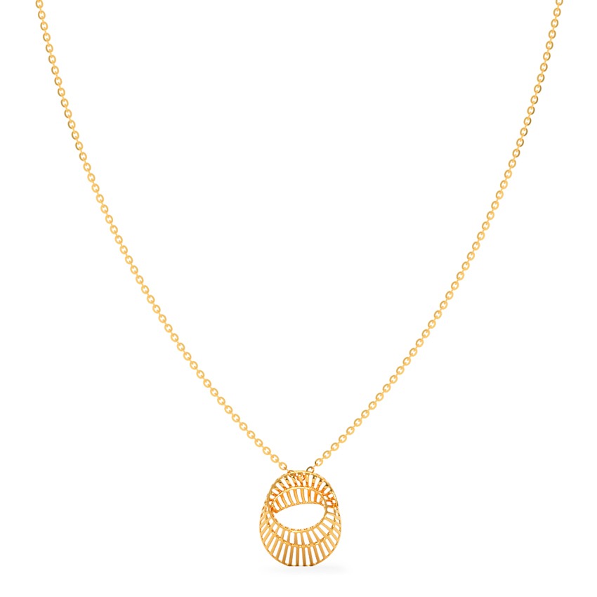 Geneva Mesh 22KT Gold Necklace