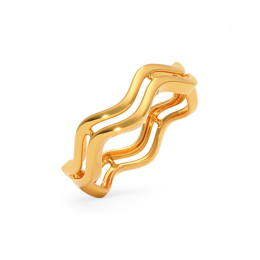 Waves 22KT Gold Ring