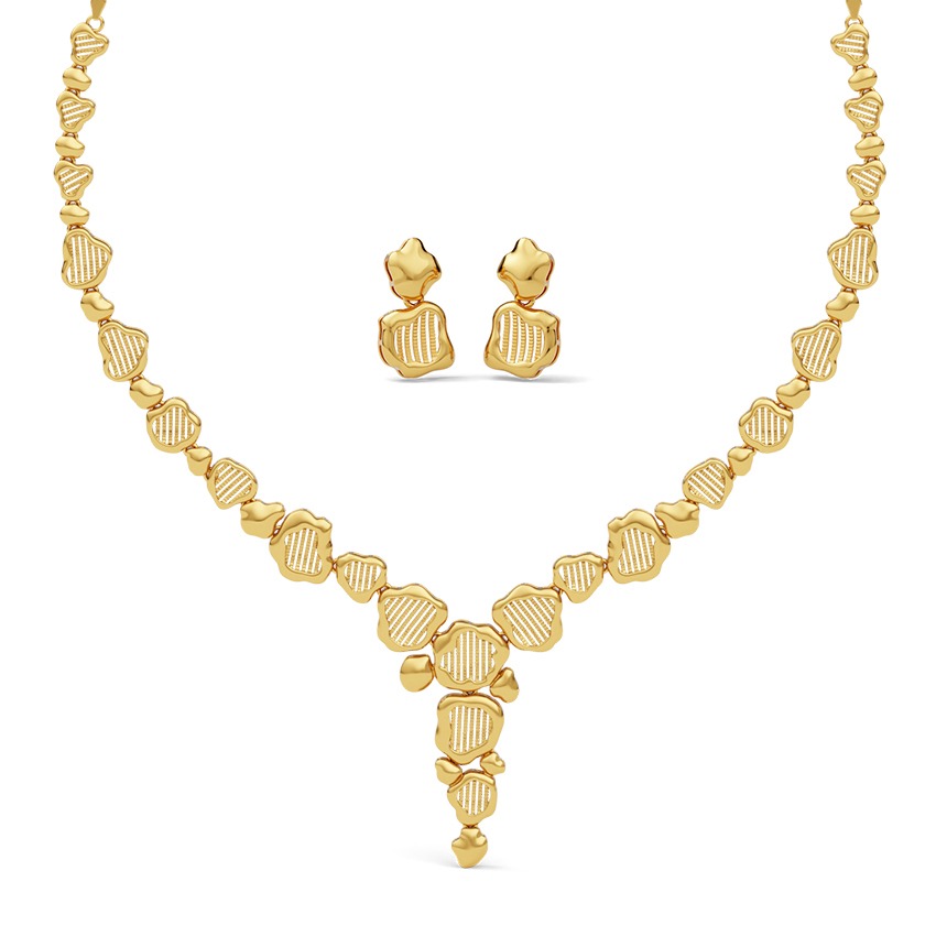 Lerisha 22KT Gold Necklace Set
