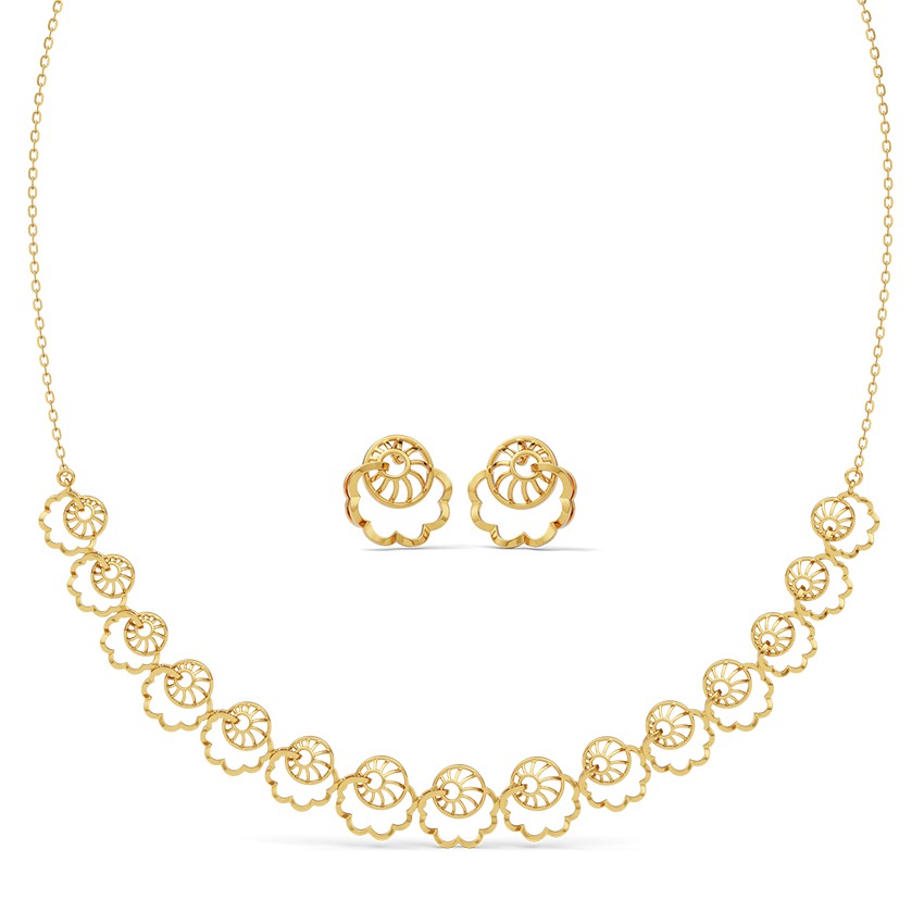 Rajkumari Radiance 22KT Gold Necklace Set
