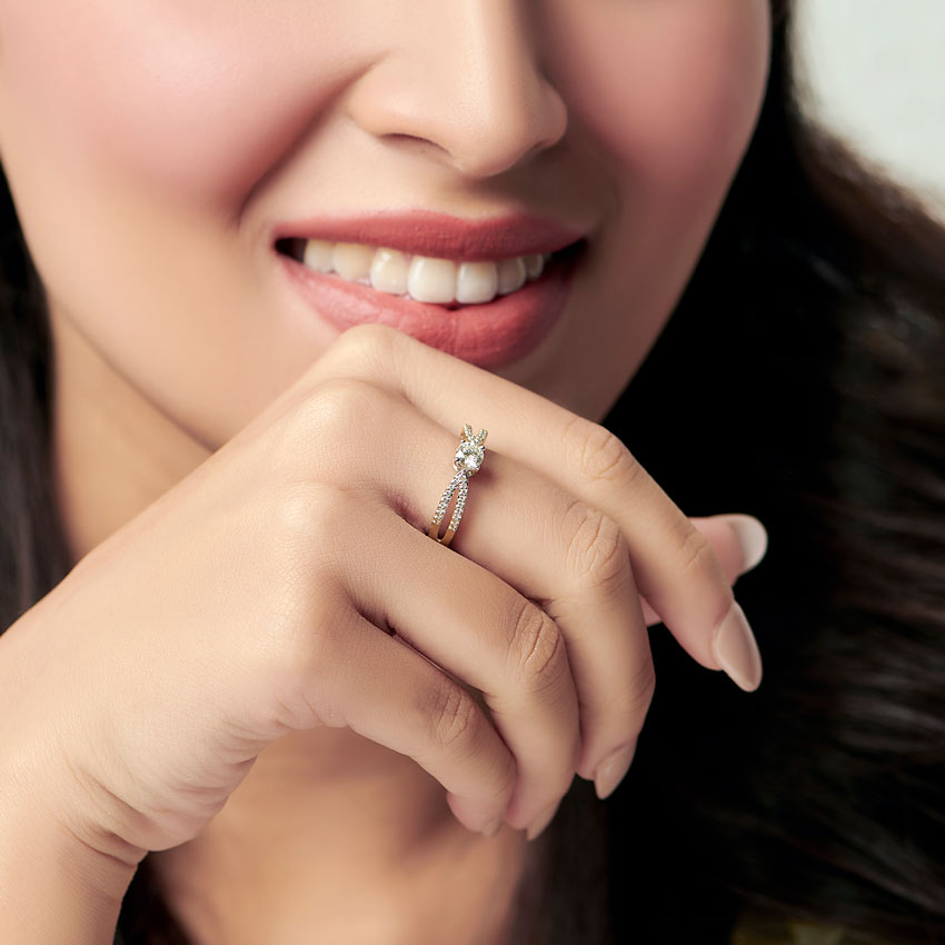 Love Knot Solitaire Ring