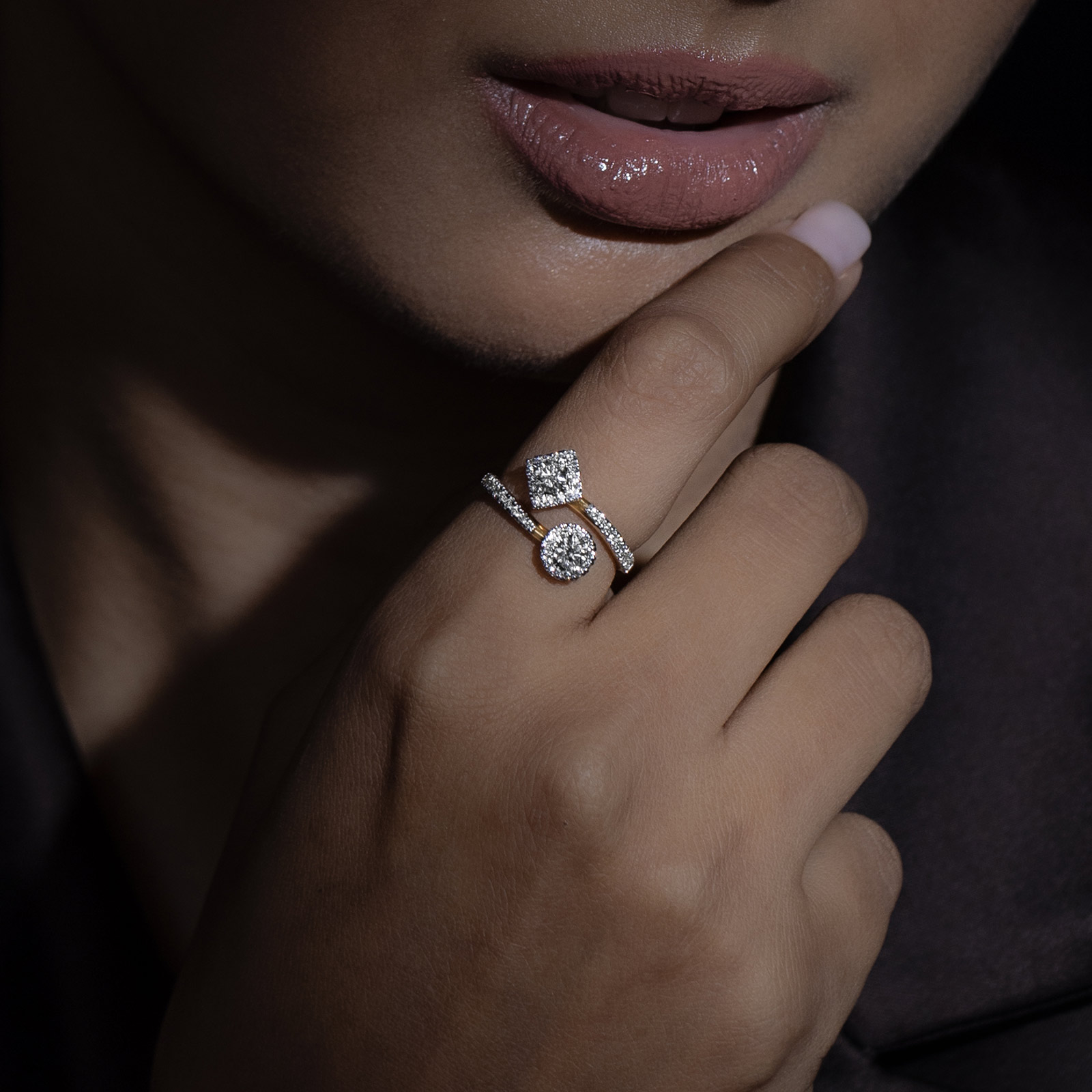 Halo Bliss Solitaire Ring