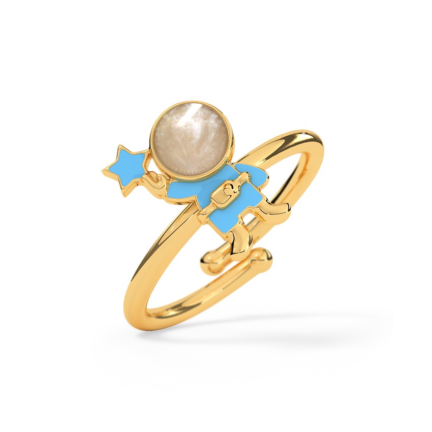 Astronaut Kids Gold Ring