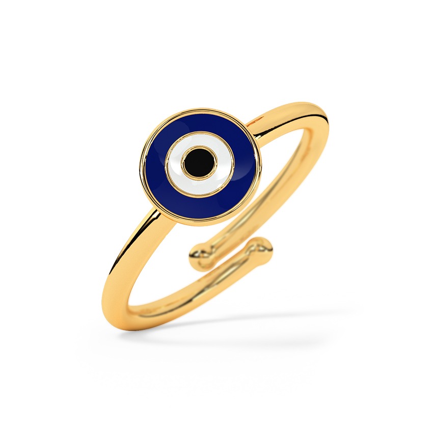 Evil Eye Kids Gold Ring